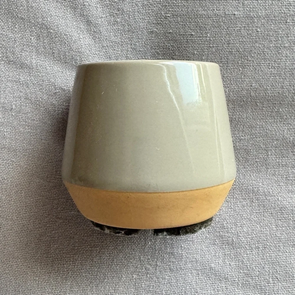 Two Toned Ceramic Mini Planter Pot